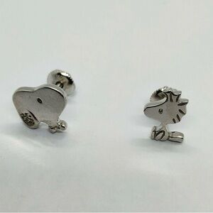 Silver Character Earrings